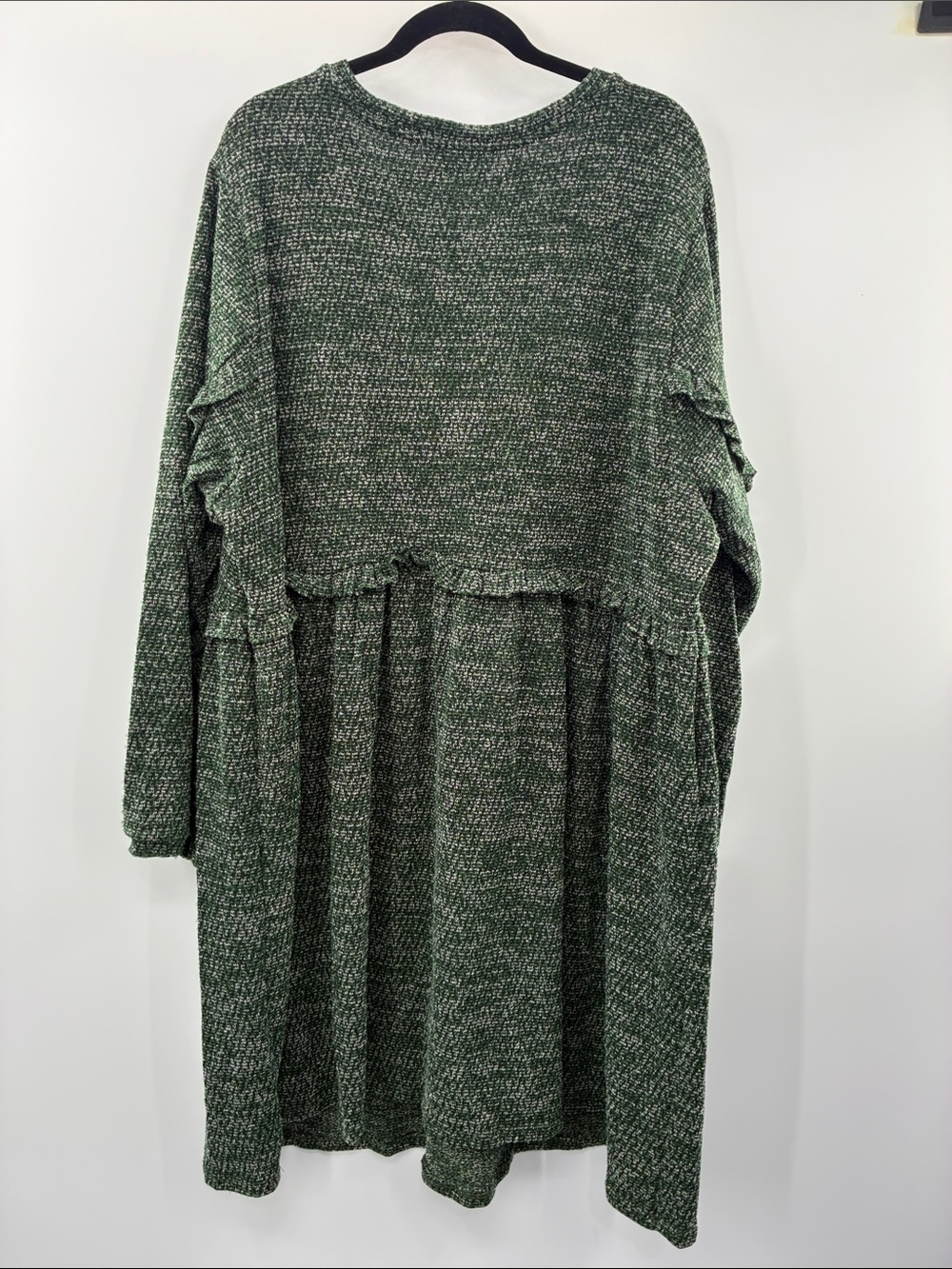 Anthology RO&DE Green Textured Tiered Sweater Dress size 3X NWT - Picture 7 of 7